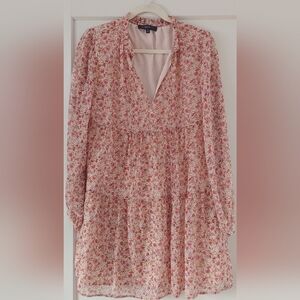 Dynamite Floral Long Sleeve Dress